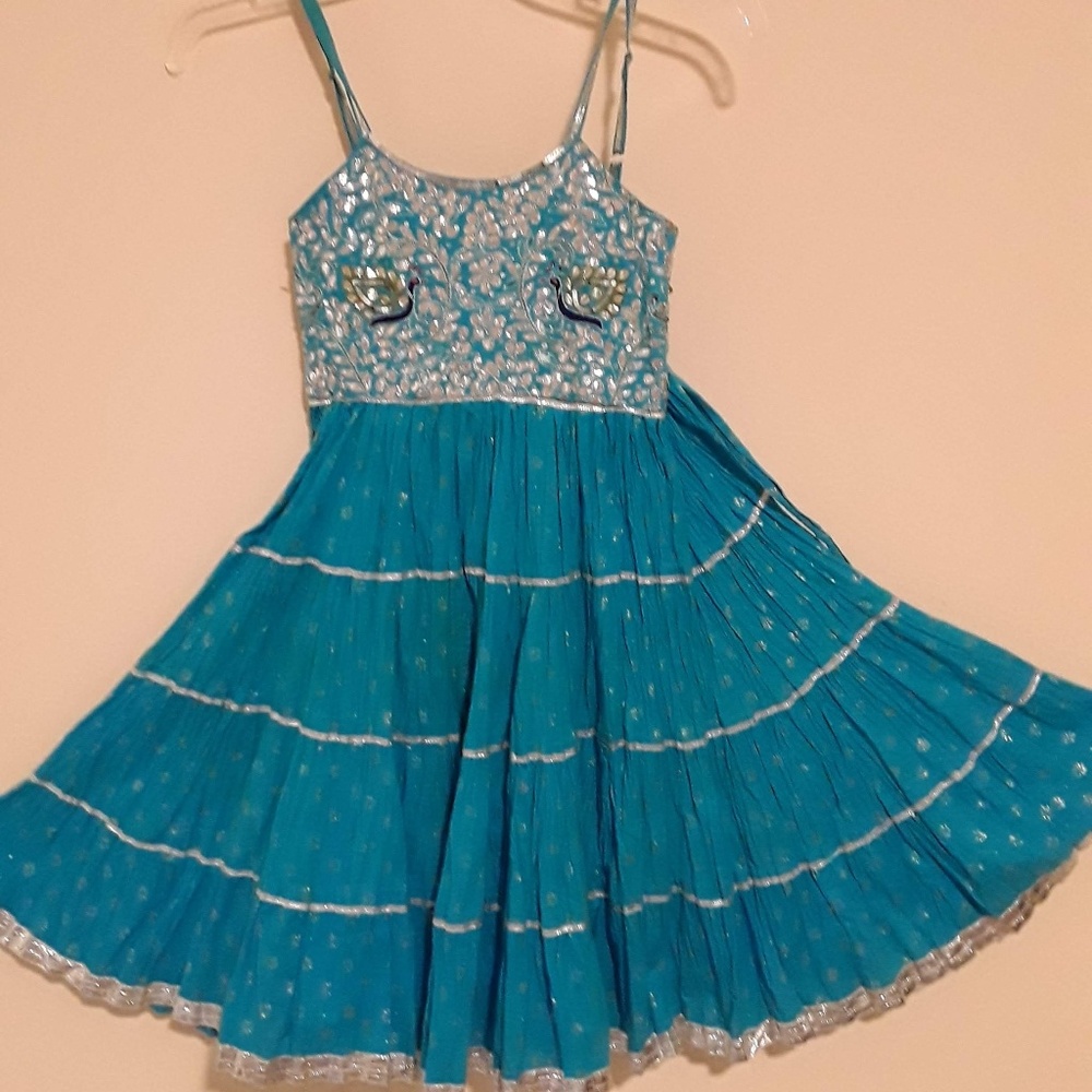 Girls Indian cotton dress like new condition for Diwali and costume parties